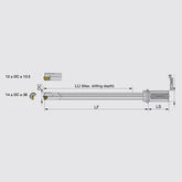 MCTR L/D=25 Drill body for lathes and machining centers, L/D = 25, Tool diameter ø12 - ø28 mm - Big-tools Industrial Supply Tools for Metal Cutting